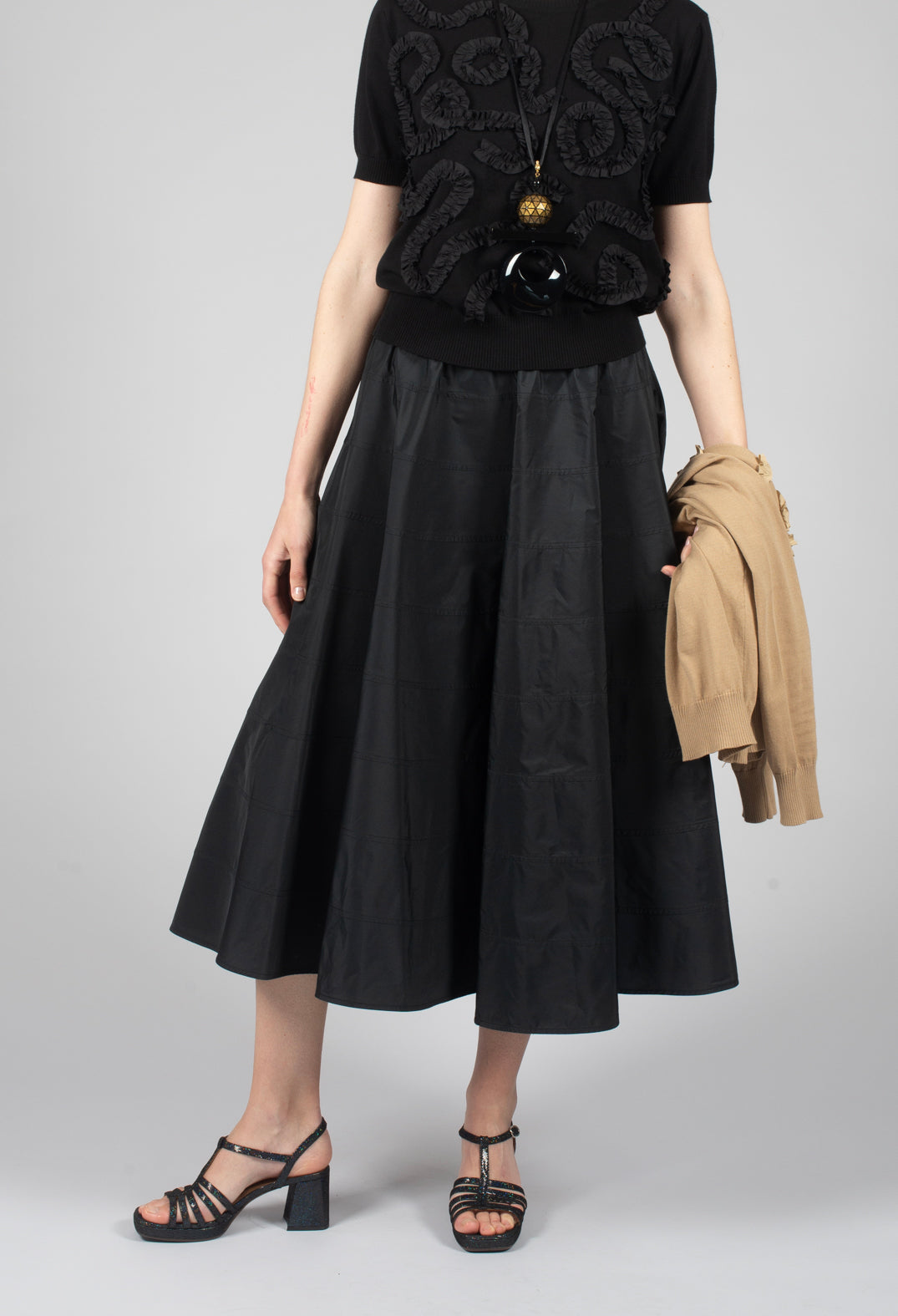 A Line Skirt in Nero