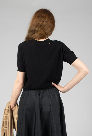 Cropped Jumper in Nero