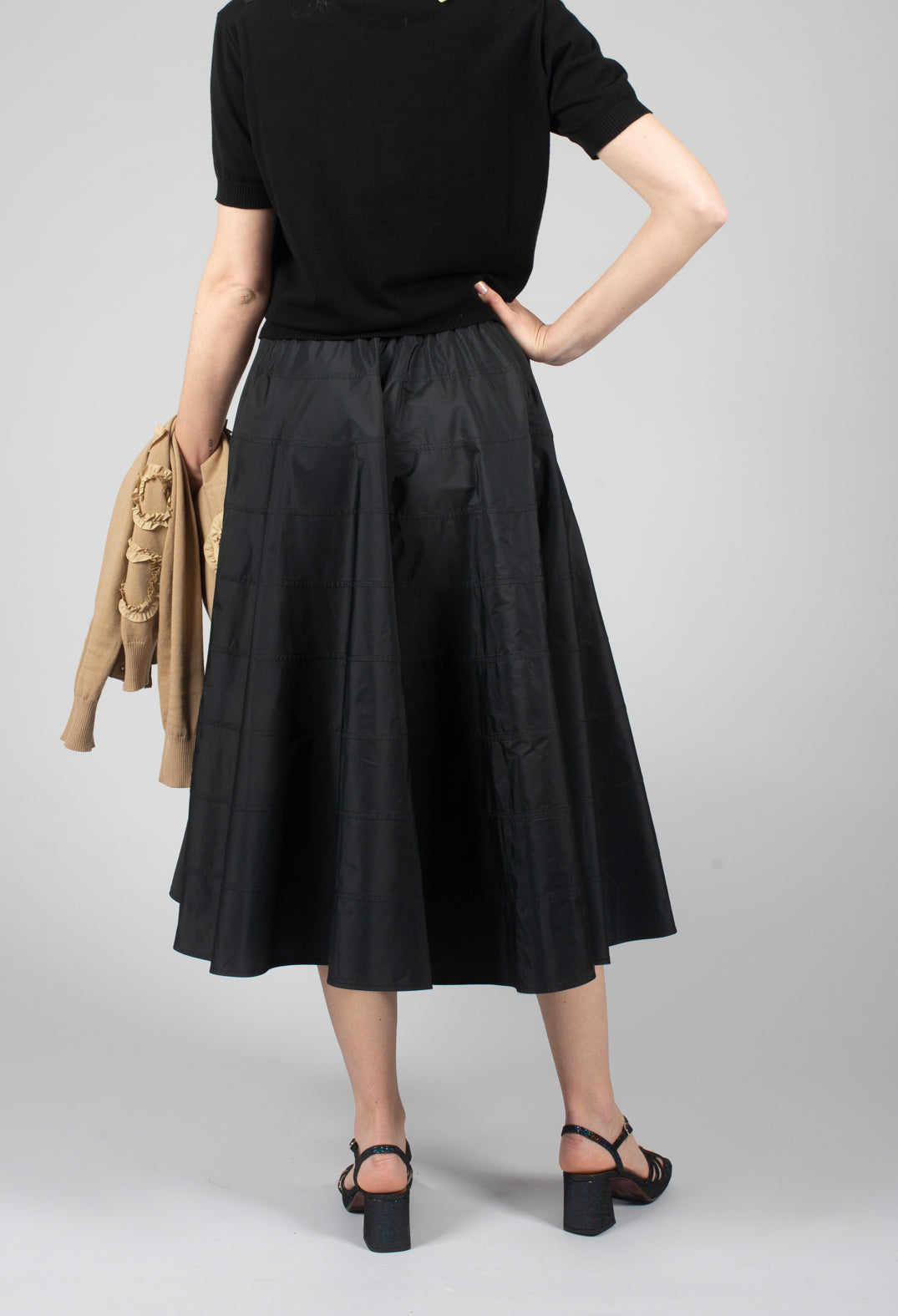 A Line Skirt in Nero