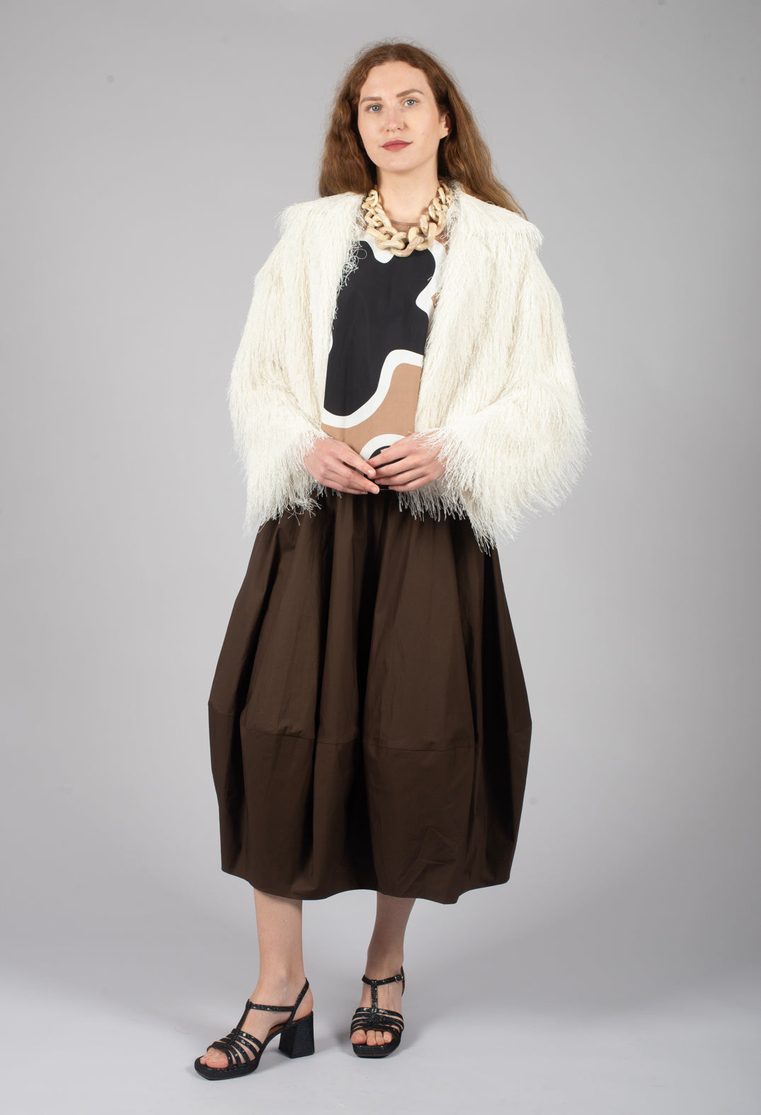 Fringe Jacket in Off White