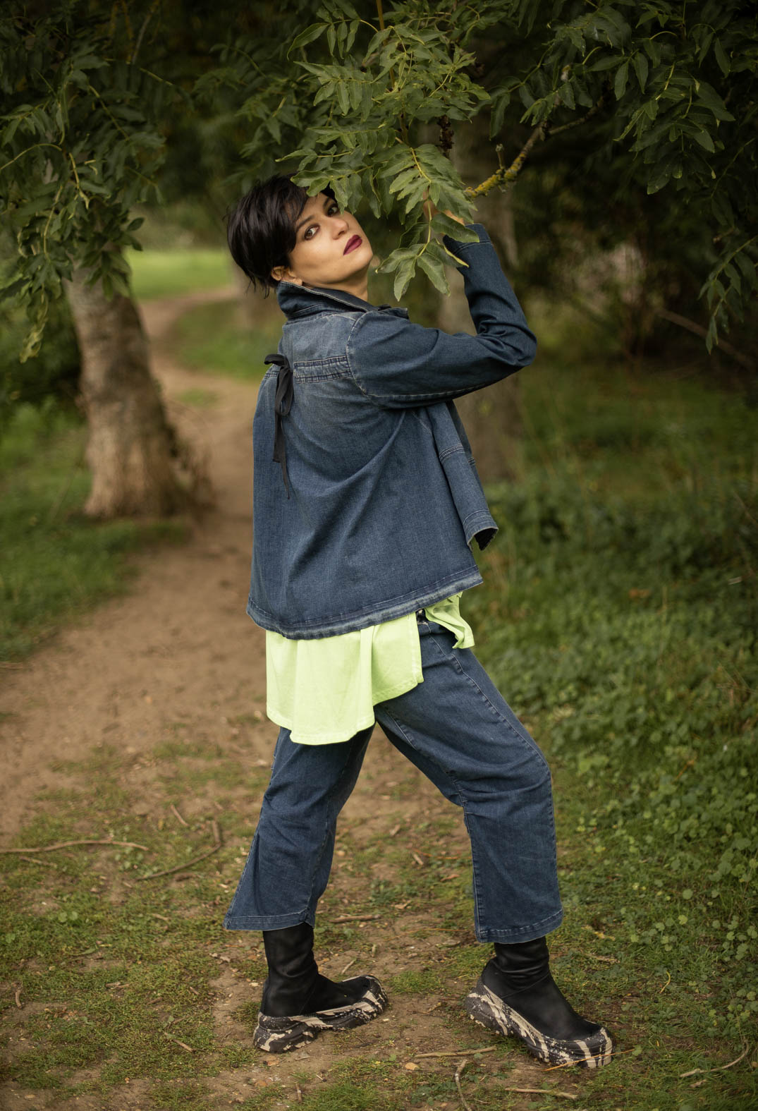 Honey Denim Jacket in Blue