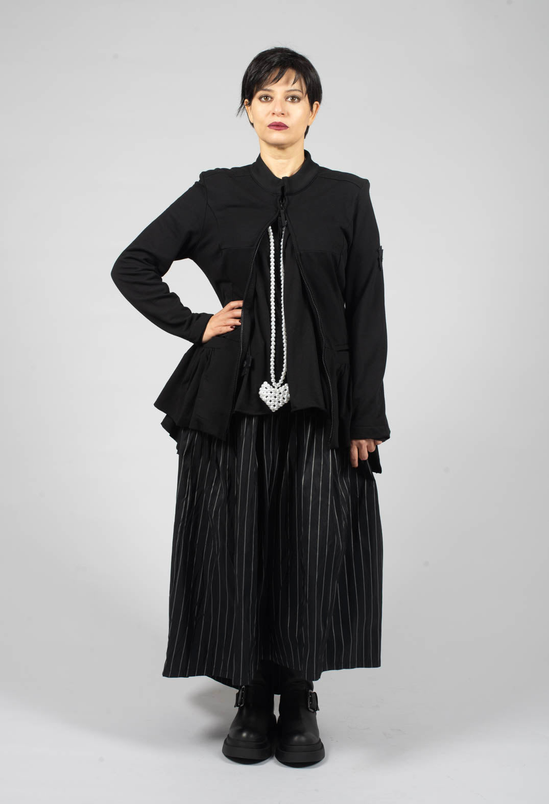 A New T Skirt in Pinstripe