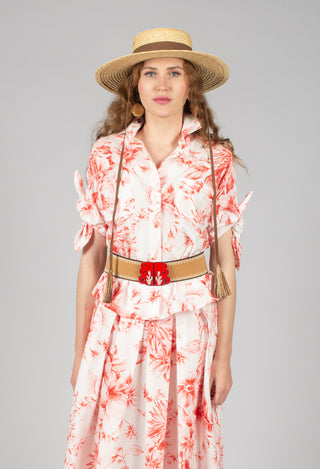 Cedro Blouse in Rosso