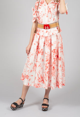 Iris Skirt in Rosso