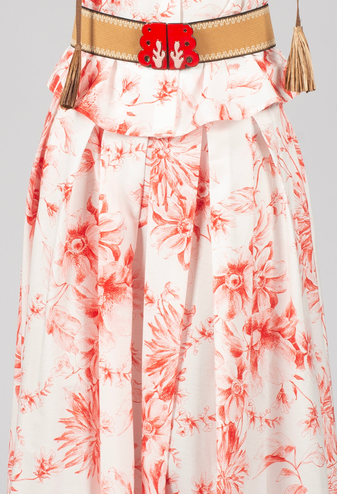 Iris Skirt in Rosso