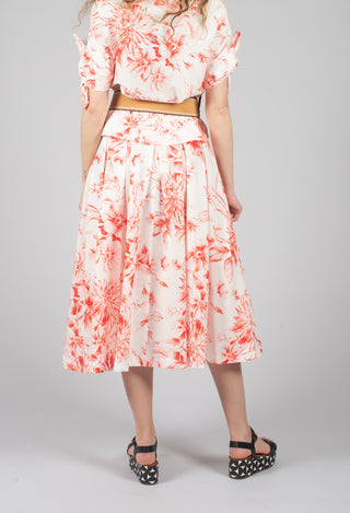 Iris Skirt in Rosso