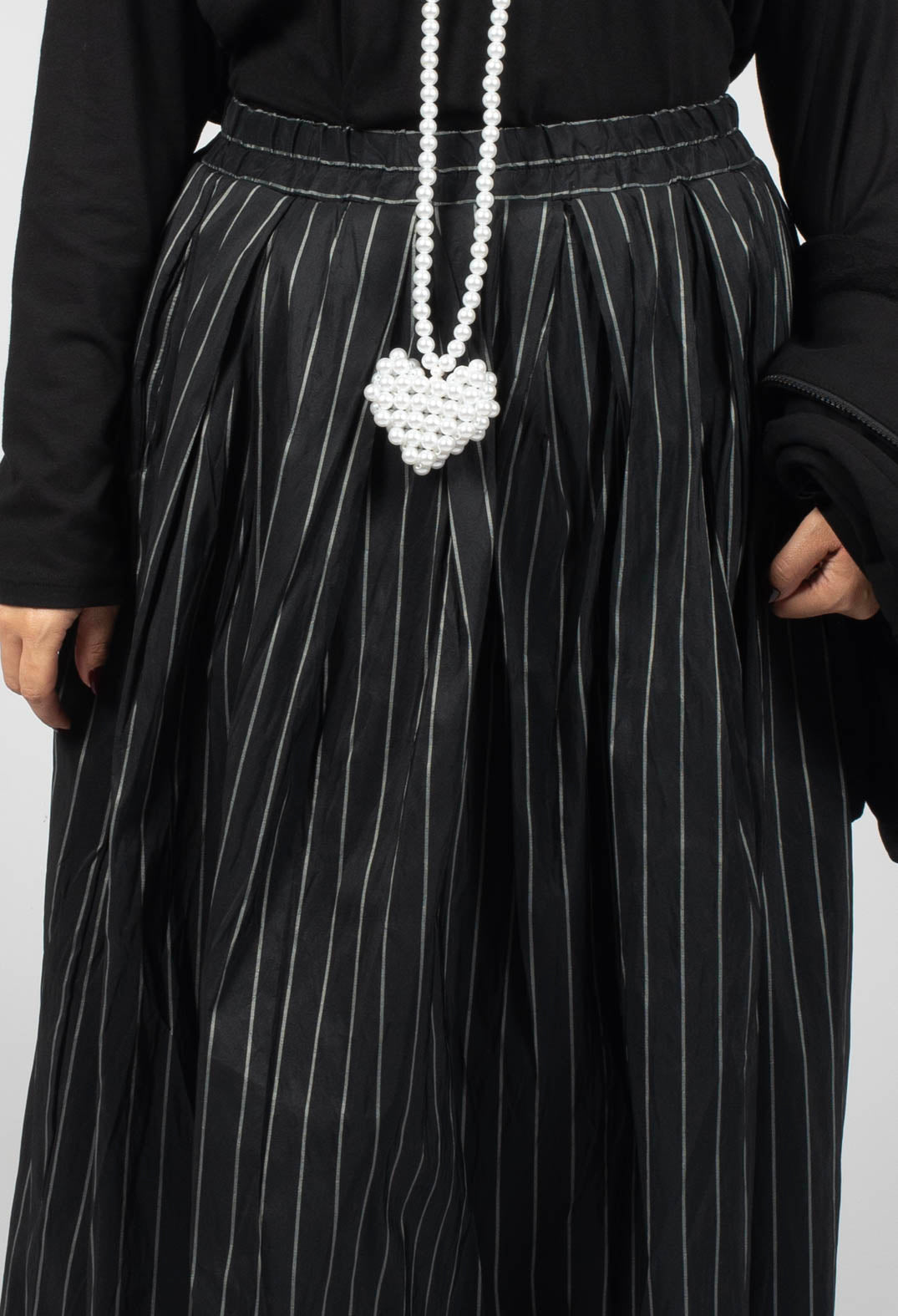 A New T Skirt in Pinstripe