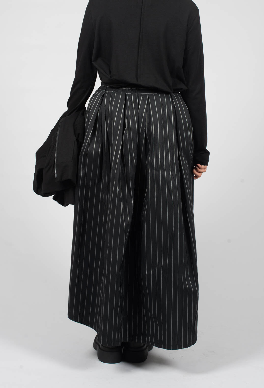 A New T Skirt in Pinstripe