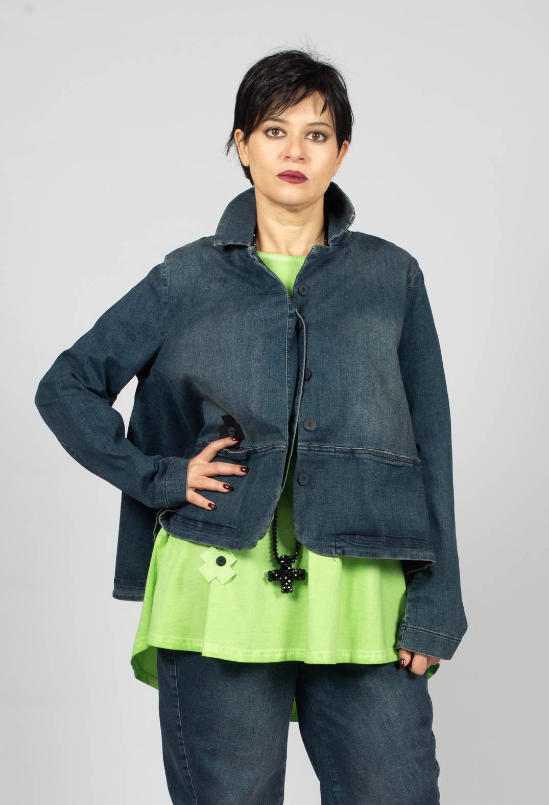 Honey Denim Jacket in Blue