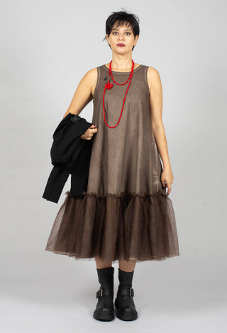 Mesh Dress in Chocolate