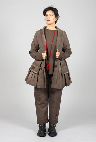 Cargo Blazer in Chocloate