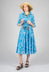 Ninni Dress in Turchese-Panna
