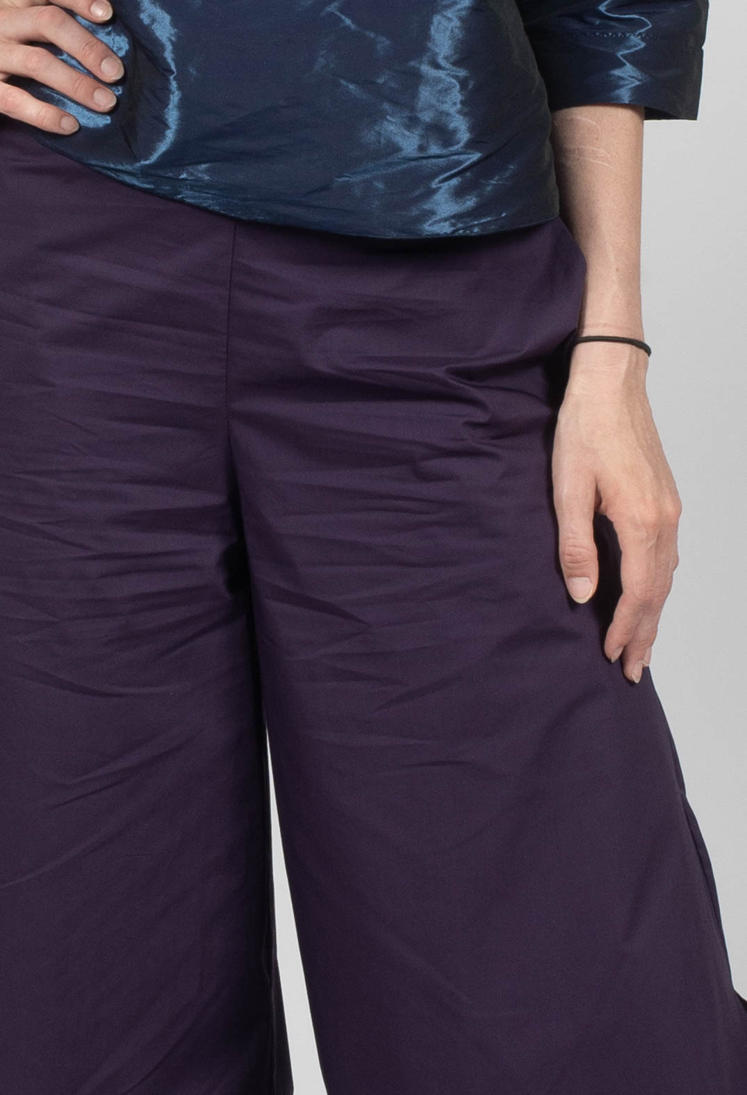Tie Bottom Trouser in Mauve