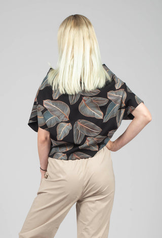 Oler Top in Black Grey and Brown