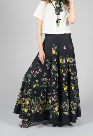 Debby Trousers in Nero Limoni