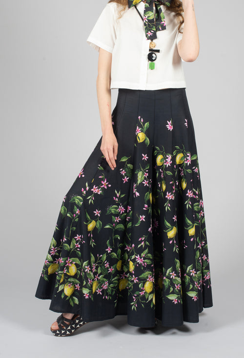 Debby Trousers in Nero Limoni