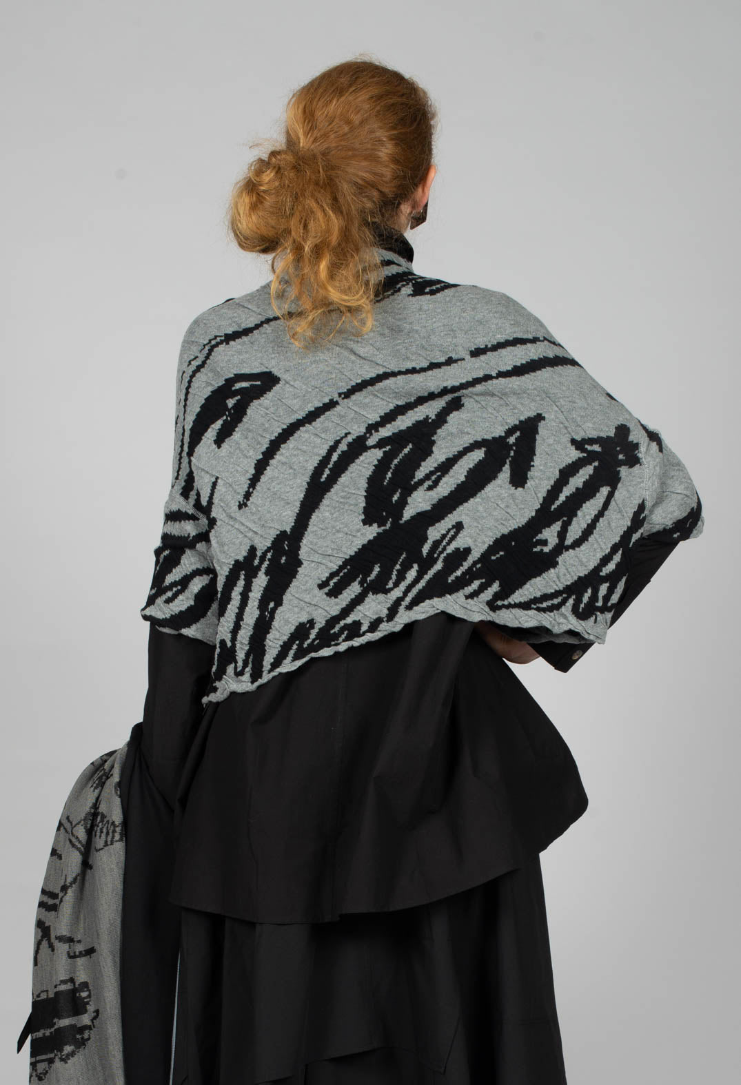 Drop Shoulder Jumper in Grey