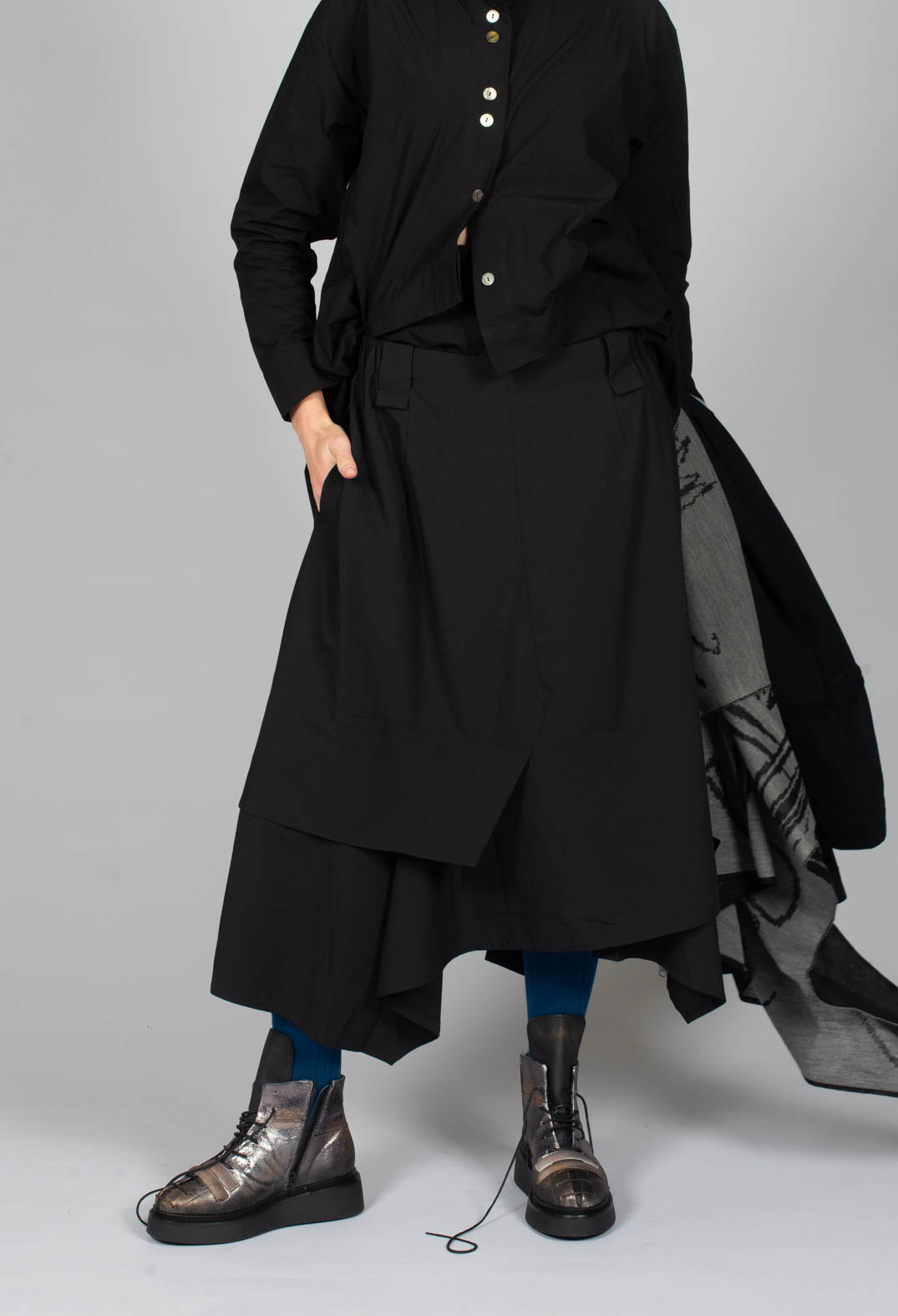 Layered Skirt in Black