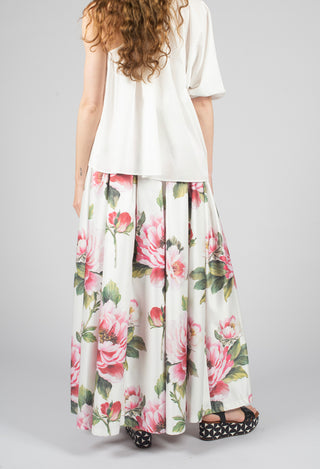 Ciliegio Skirt in Fiori Rosa