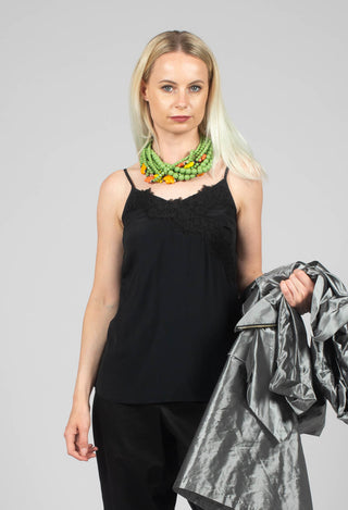 Lace Cami Top in Black
