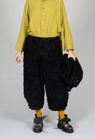Felted Trouser in Black