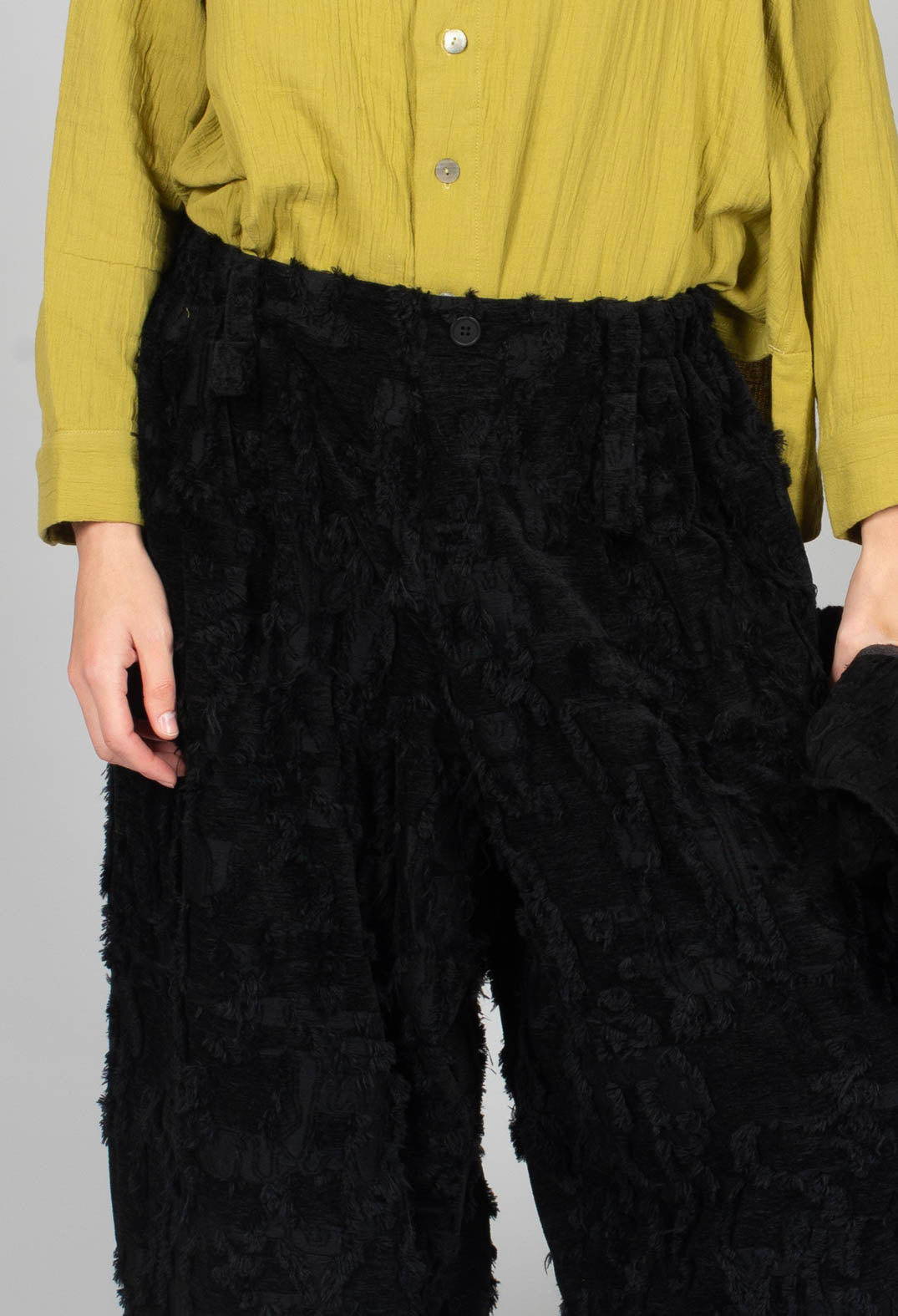 Felted Trouser in Black