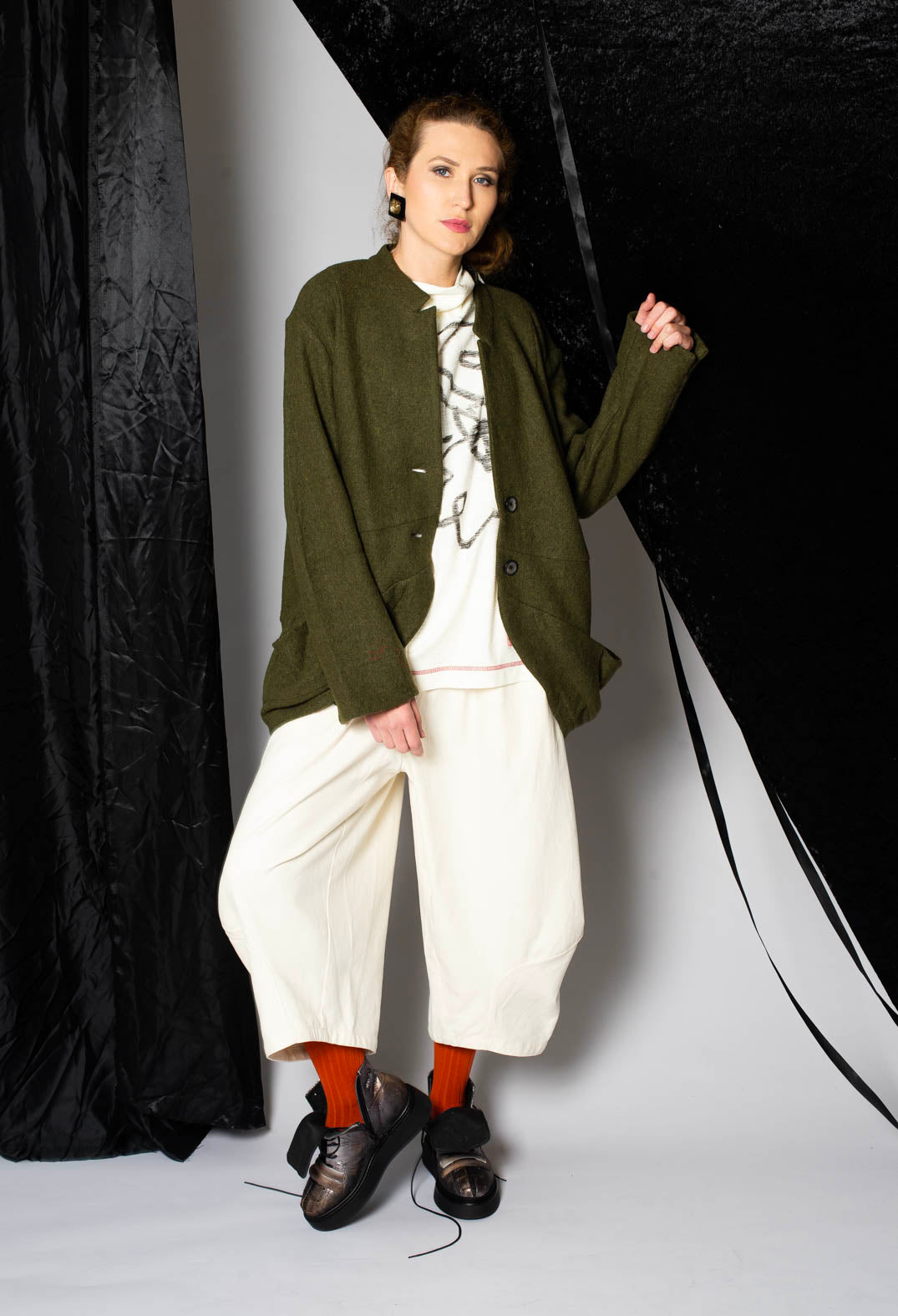 Wide Leg Trouser in White