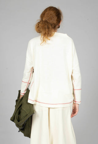 Cowl Neck Top in White