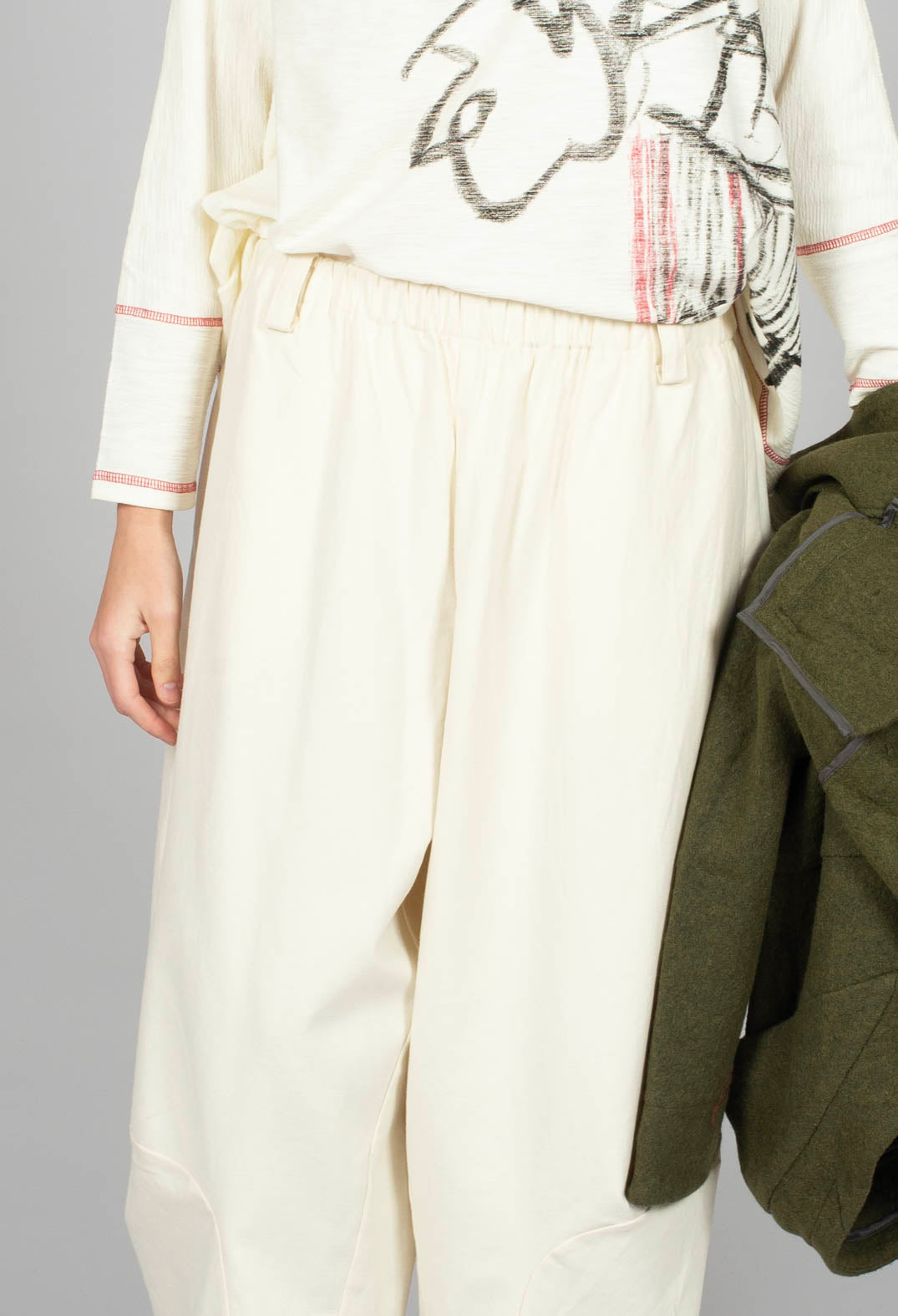 Wide Leg Trouser in White