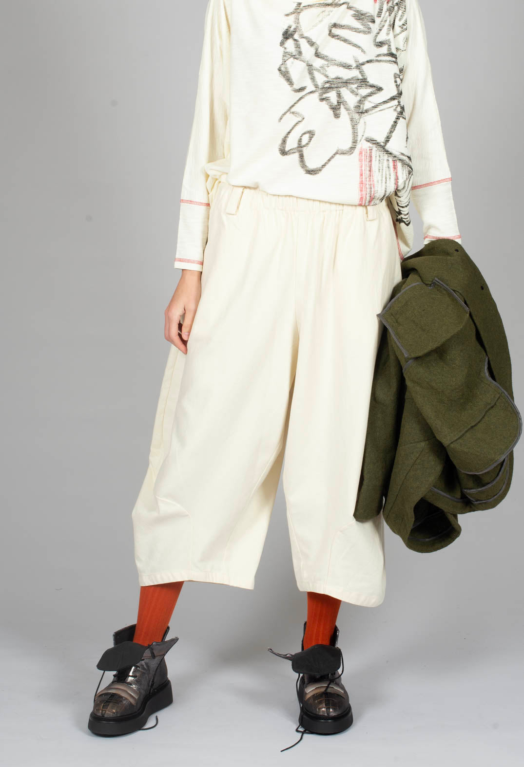 Wide Leg Trouser in White