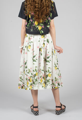 Iris Skirt in Panna Limoni