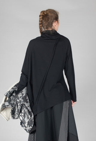 Longline Structred Top in Black