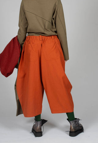 Wide Leg Trouser in Orange