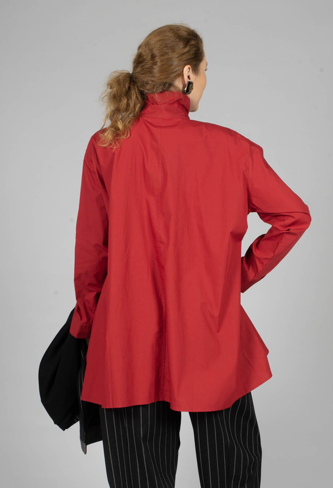 Asymmetric Shirt in Red