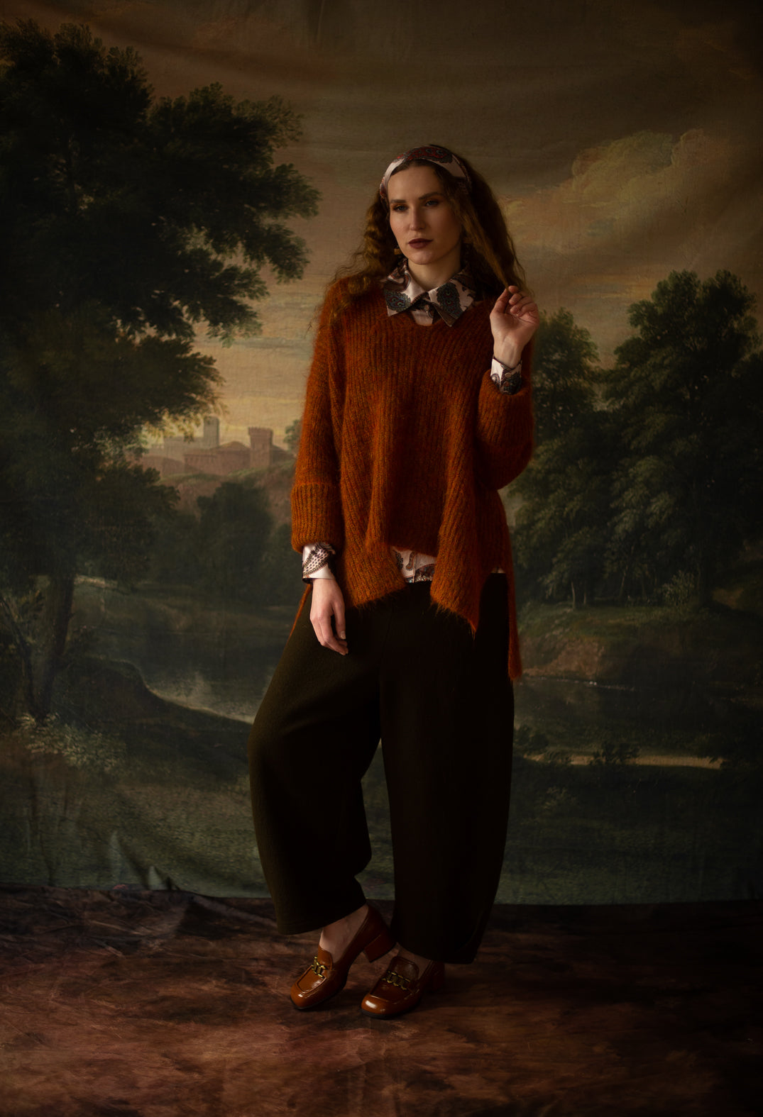 Mohair Knit Jumper in Tumeric