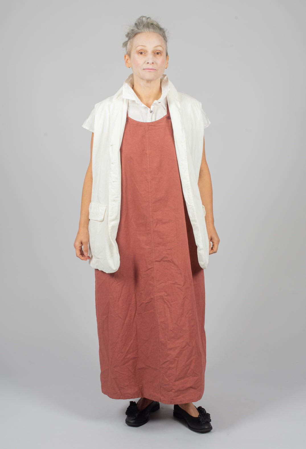 Salopette Pinafore CC in Coral