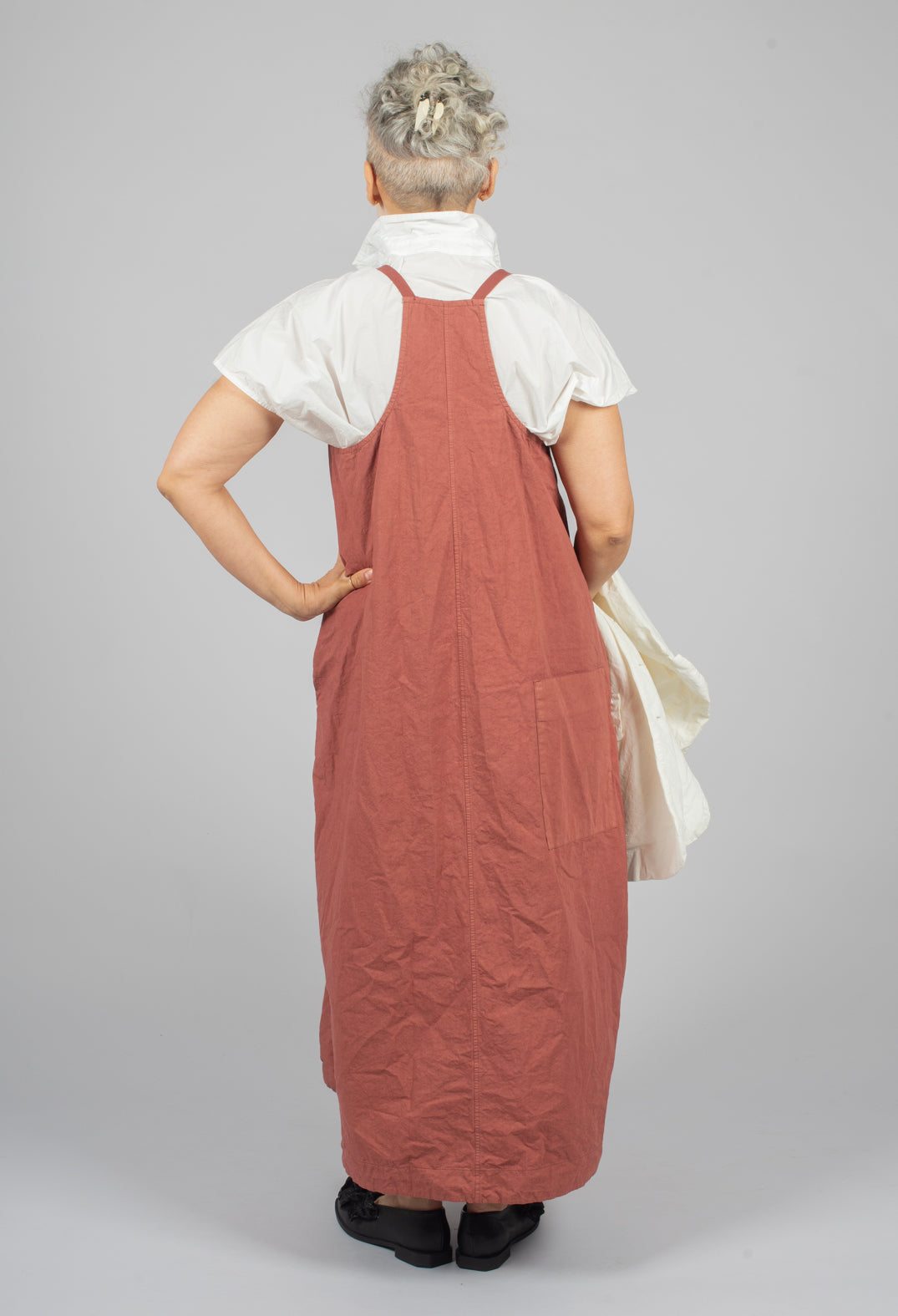 Salopette Pinafore CC in Coral