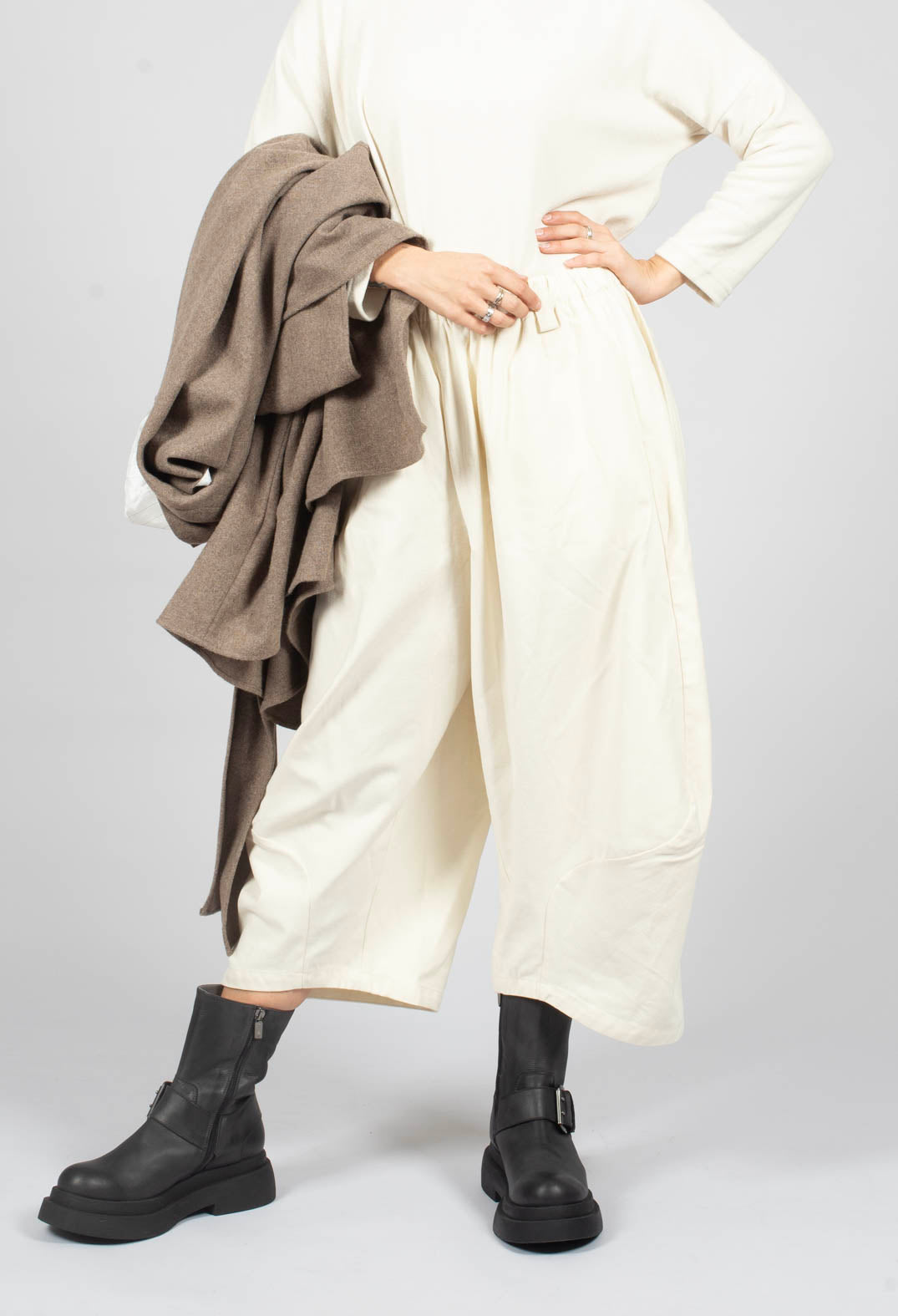 Wide Leg Trouser in White