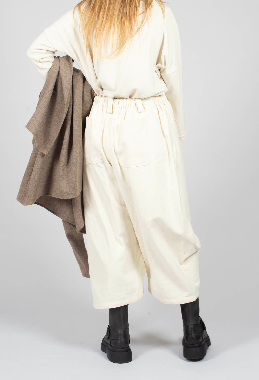 Wide Leg Trouser in White