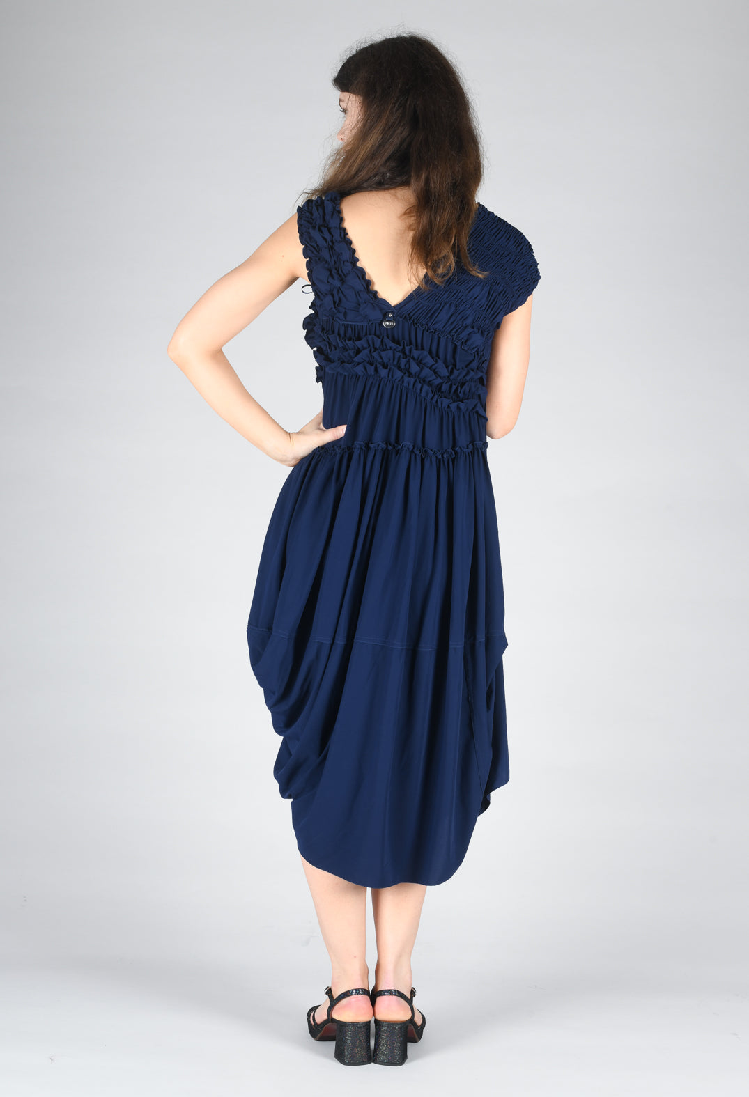 Whoosh Dress in Navy