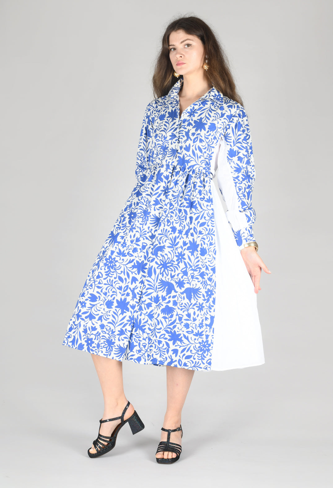 Beloved Dress in Blue Floral