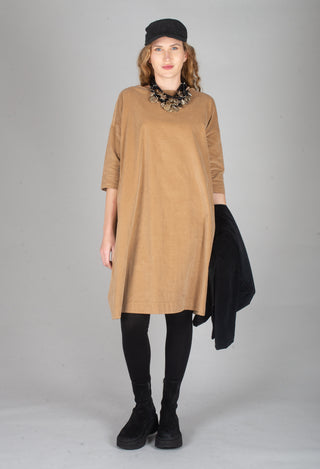 Boat Neck Dress V in Sugar