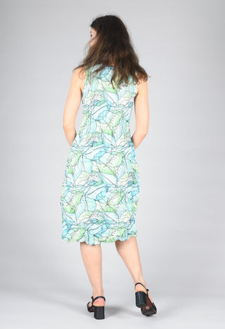 Sleeveless Smash Dress in Paperleaf