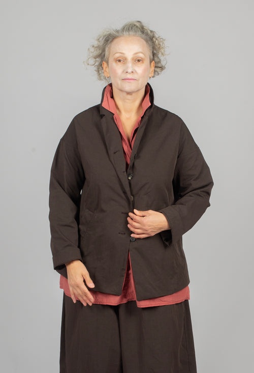 Loose Blazer WG in Brown