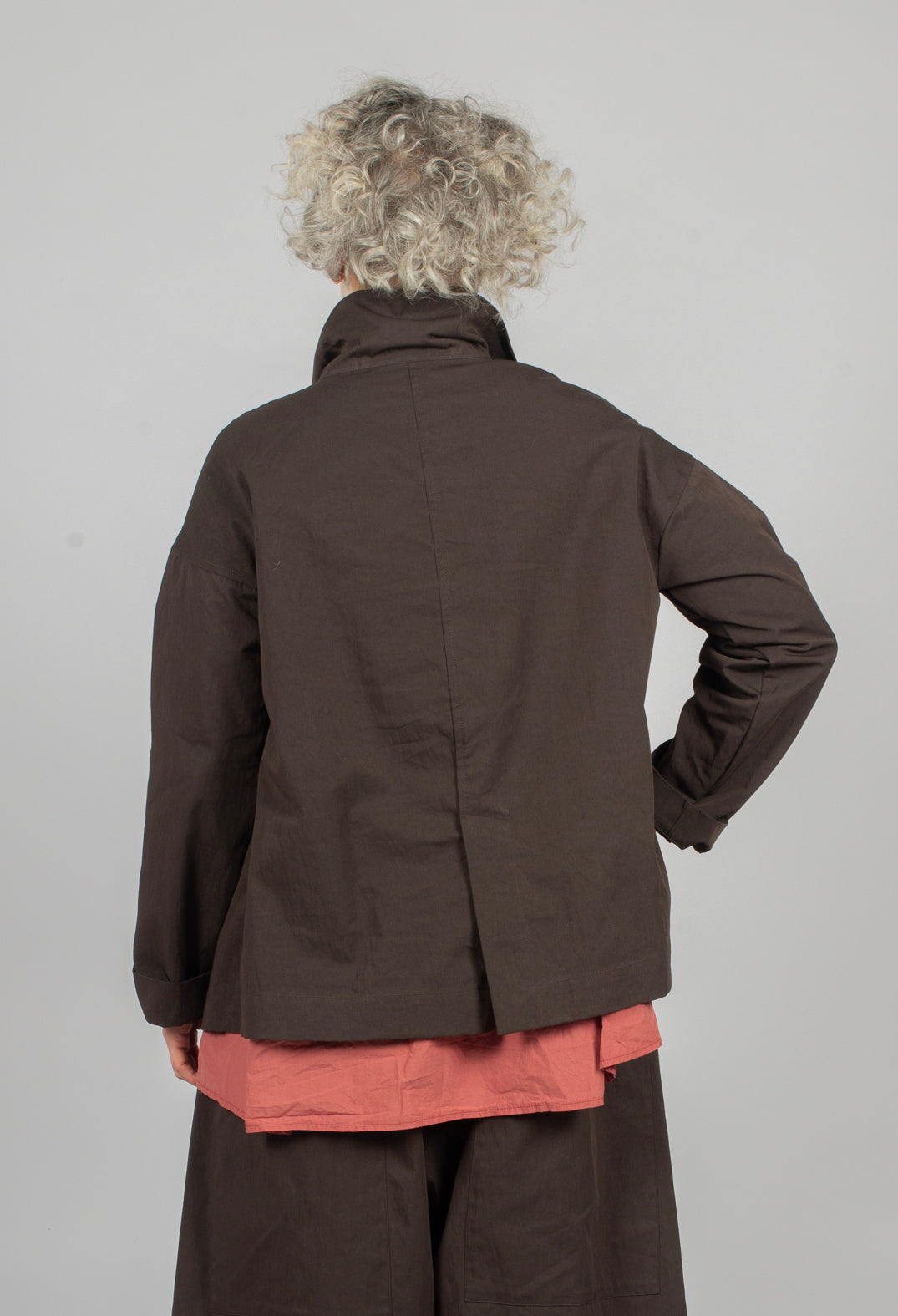 Loose Blazer WG in Brown