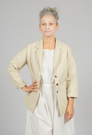 Loose Blazer WG in Stone