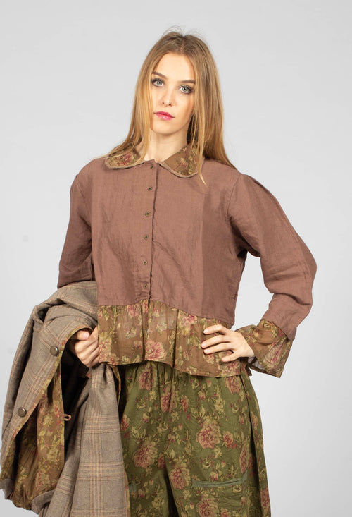 Mathis Jacket in Lin Bois de Rose