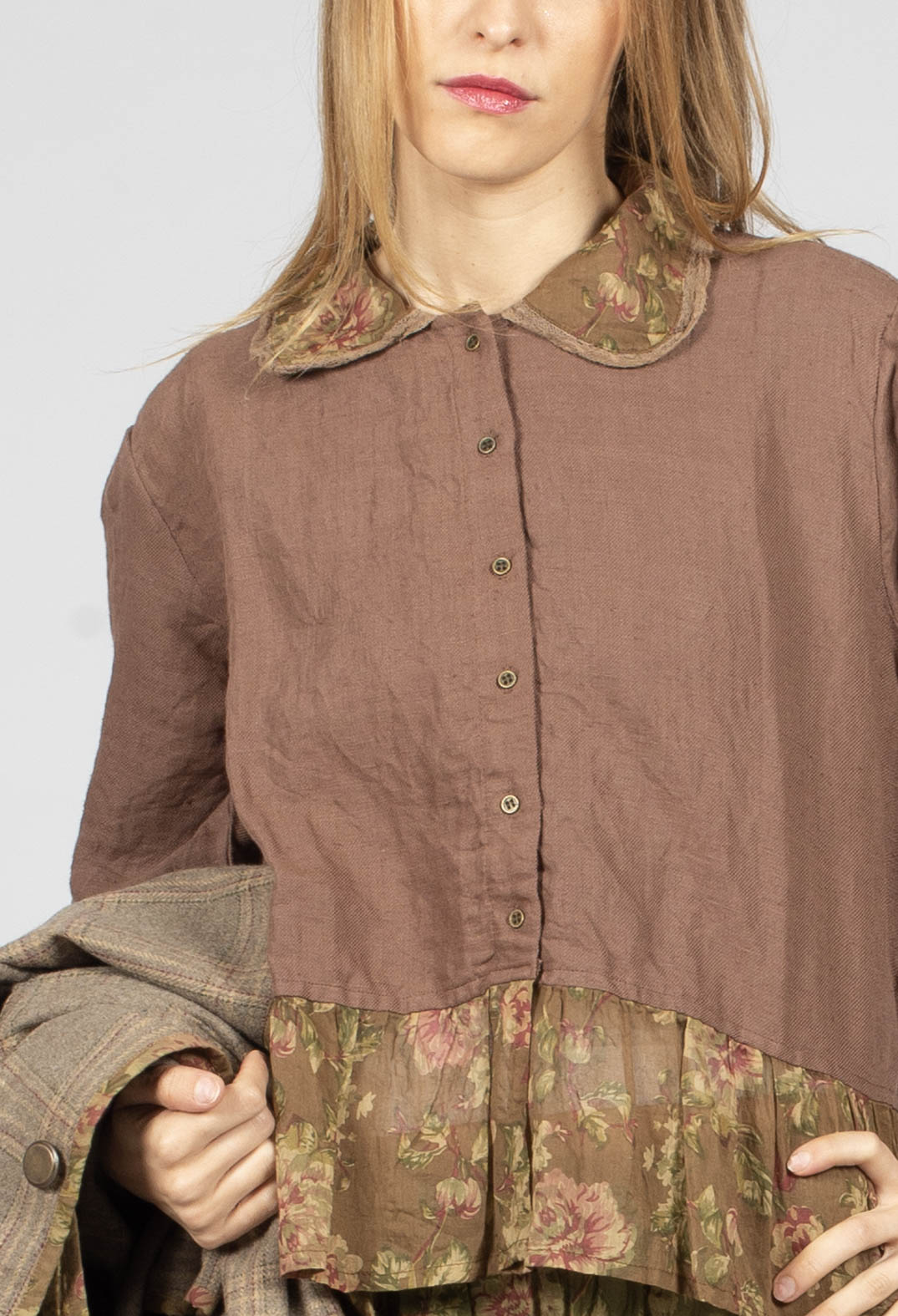 Mathis Jacket in Lin Bois de Rose