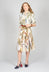 Pleated Shirt Dress in Bamboo