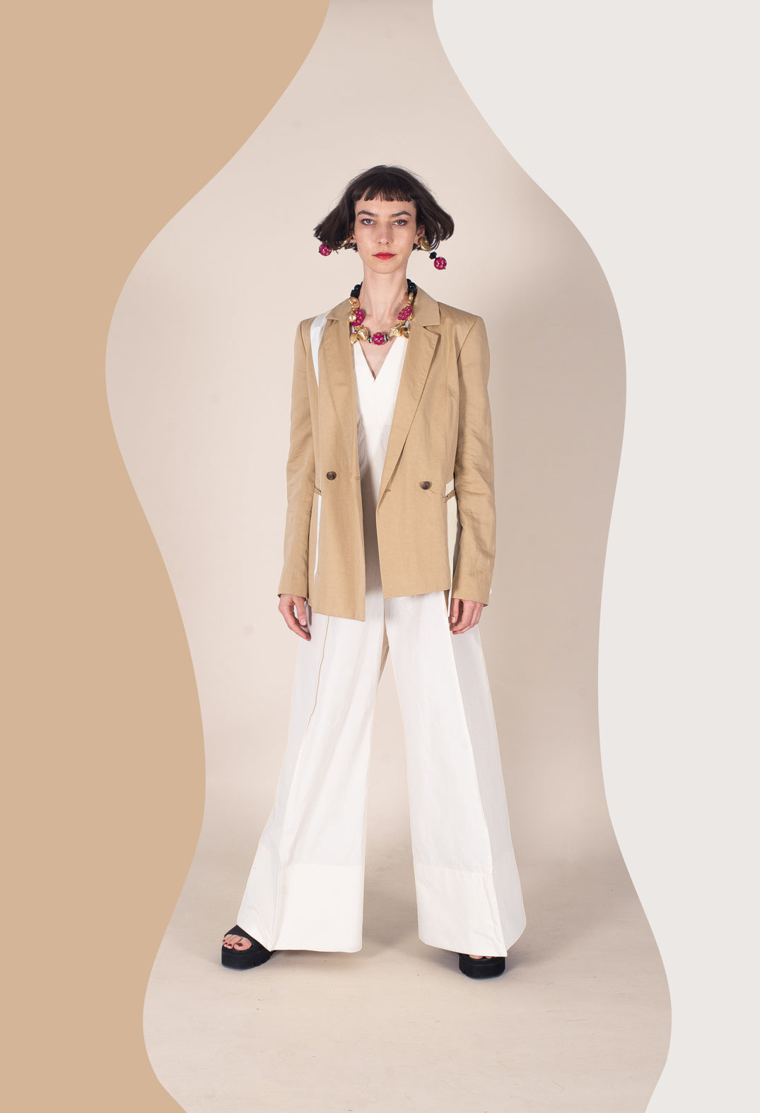 Double Breasted Blazer in Cerotto
